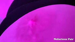 British MILF Miss Nefarious Flashing Blue Panties Outdoor - Squirting Anal Public Piss with Big Natural Tits