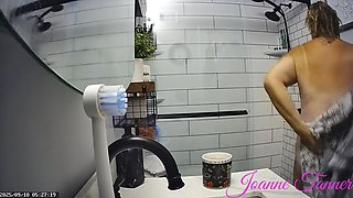 Found All My Dad's Hidden Cam Recordings of My Mom Mrs. Joanne Tanner the Real Public Schoolteacher in the Shower