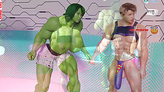She Hulk Loves Getting Her Asshole Stretched by Monster Cock