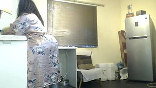 Black BBW Stripteasing