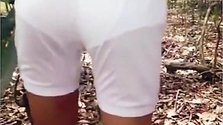 Desi Sexy Girl Naked Fun on the Tree and Micro Bikini Dress in Jungle