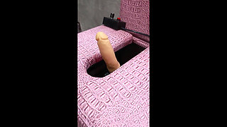 BDSM Hotel, Fuck Machine, Bondage, Sperm on Face