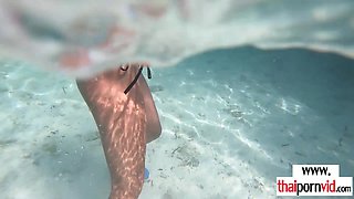 Thai teenager shagged at an abandoned lagoon