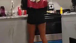 Slim Petite Ebony Milf Teasing for a Fuck