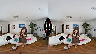 Masturbate To My Teen Tits While I Try On Sexy Cocktail Dresses & Tight Short Shorts - RealHotVR