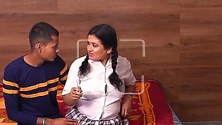 Sexy College Girl Fucking with Wearing College Uniform! Indian College Sex