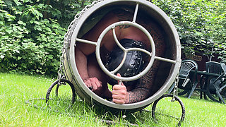 Predicament - Endurance - Slave Locked in Barrel Used as Human Toilet (233)