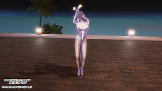 MMD  LE SSERAFIM - Smart Eve Sexy Kpop Dance Star Blade Hentai Uncensored 4K 60FPS