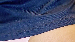 Stepmom dress changing in front of her stepson