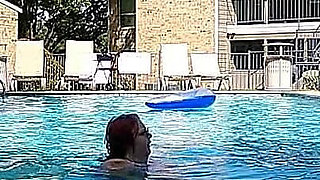 BBW Nurse Vicki Play Time in the Pool with Handsome Harry