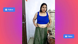 Desi Indian Stepmom fucked with Step son in home alone desi son bbc
