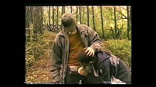 Twink fucked by mature in forest