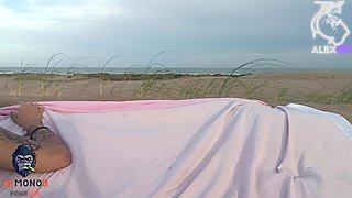 I Warm up Alba and Fuck Her on the Public Beach / Ft. Albx09