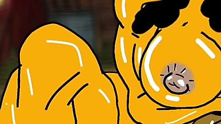 Redneck's Wife. Cartoon. Animation
