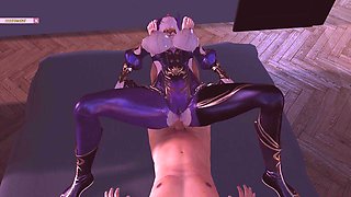 Ziyan Goddess Booty Bounce in 3D - 3D Animation