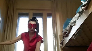 I Masturbate and Undress in Front of the Window