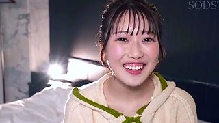 Small titted asian beauty giving blowjob
