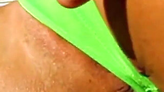 Rubbing My Hot Latina GF Frida While She Takes Sunbath