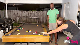 Milfcandy: Samantha Loses at Pool and Takes Long BBC