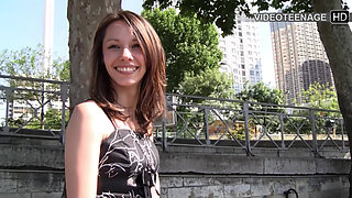 18 Year Top Model Leslie Does Her First Nude Casting