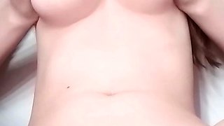 Blonde tight pussy babe solo toy fun in glamour masturbation