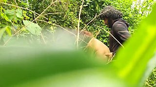 Malayali Couple Wild Outdoor Sex in Forest - Desi Village MMS 4K