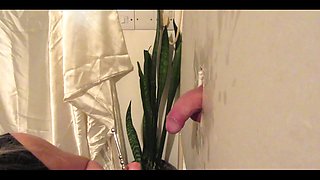 Hot Wife at a Gloryhole and Sticking a Rod Down His Dick