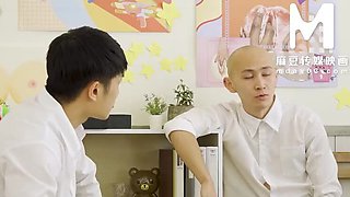 Asian Teacher Xia Qing Zi Fucks Students in Sex Ed Class - Big Tits Doggy Style & Blowjob