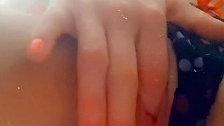 Blonde emo amateur solo masturbation