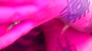 Sexy Emo Girl Ripoff Pink Fishnets