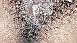 Hot Desi Indian Bhabhi Hairy Pussy Inserting Dildo