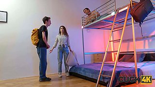 Cuck4k. my pussy got raw in the hostel... what happened after?