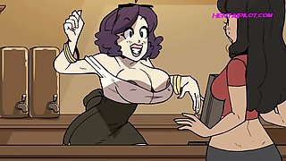 ORDER COMPLETED! Huge Barista Delivers Her Ass Instead Of Coffee - Cartoon Porn Parody