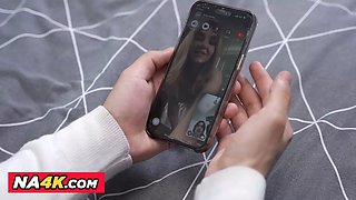 Small tit cutie fucks to get extra attention from tutor