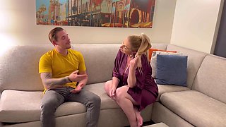 Stepson Alex Envy Comes Find His Stepmom Danni Jones To Get Her To Come Home Any Way He Can