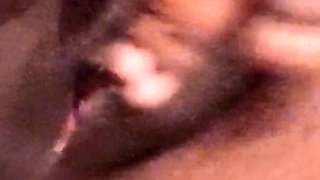 Close up Rubbing Spreading My Pink Black Pussy