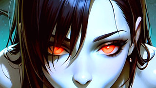 HotcoreEngine - Haunting Undead Beauty in a Dark Fantasy Realm - Cinematic Anime Seduction