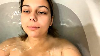 Sexy webcam brunette with big boobs