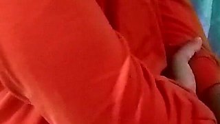 Indian Bhabhi Rakhi Hot Boob Press and Masti by Brother in Law While Doing Office Work at Home