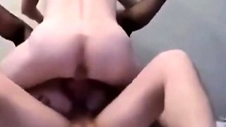 Amateur DP Threesome with Anal Gaping Girl