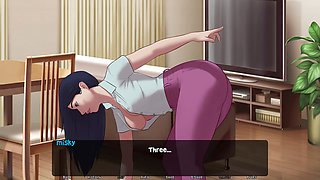 Animated girl in a cartoon sex fantasy with Indian vibes