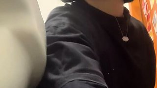 Amateur striptease and Solo masturbation