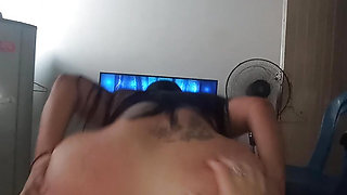 Spanking my wife until she leaves her homemade rich red ass of mexican amateur couple