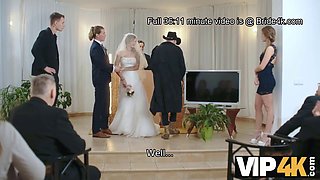 Olivia Sparkle gets naughty in a wedding dress and veils in hot roleplay action