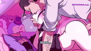 Wild night with my freaky girlfriend leaves her tight pussy wrecked - anime parody