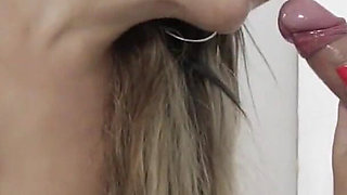 Hot MILF in Gloryhole Action! Sucking and Fucking!