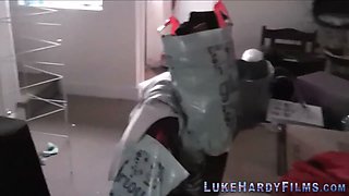 Bitch gets pussy plowed by Luke Hardy