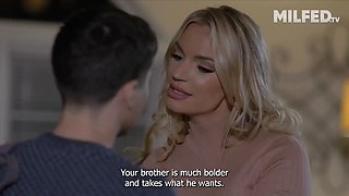 Mommy in law entices her teenager step daughter's boyfriend