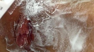 Shaving Unshaven Pussy Close up! Cute Blonde with Natural tits! pov!