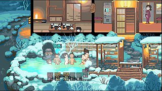 Yukiya Hot Spring the Waters of Fertility Hentai Game Ep.3 Onsen Cuckold Orgy!